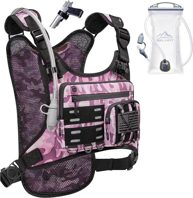 Zelvot Running Vest with 2L Water Bladder, Hydration Backpack, U.S. Original by Zelvot