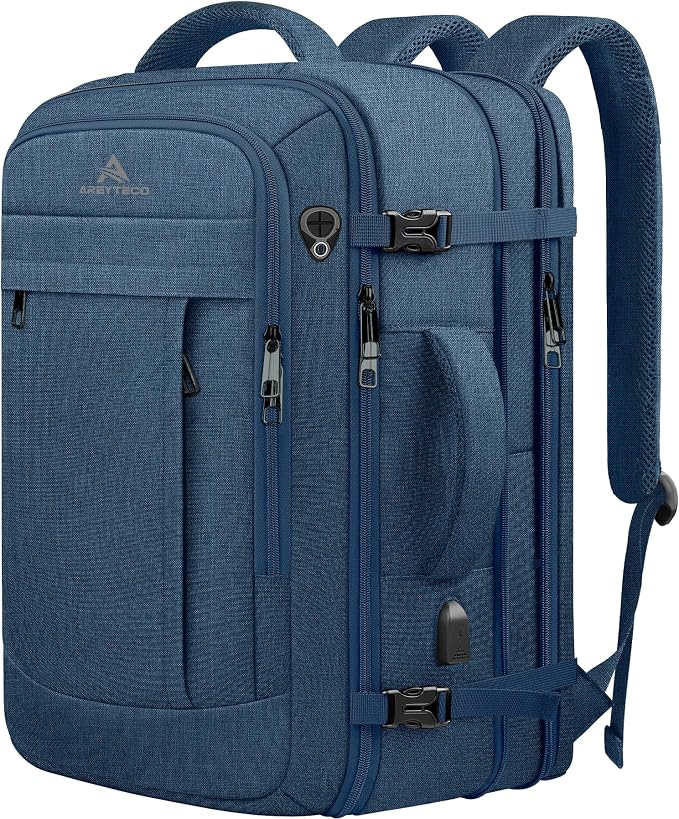 AREYTECO 60L Big Capacity Carry On Laptop Backpack Large Travel Backpack by AREYTECO