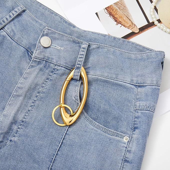 Y2K Cute Star Carabiner Keychain Cool Belt Loop Clip Starlight Heavy Duty - Image 5