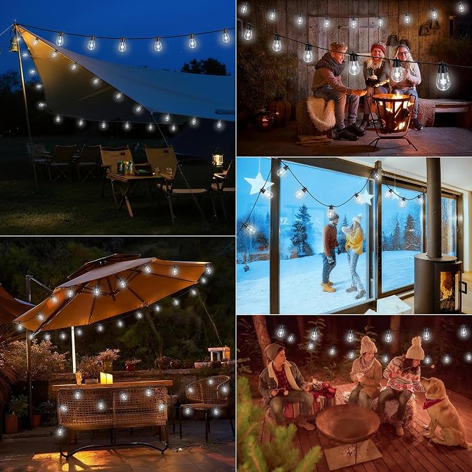 LED Outdoor String Lights, 50FT Patio Lights - Image 8