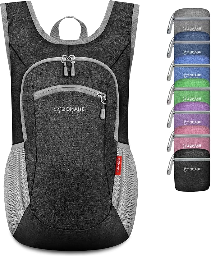 ZOMAKE Ultra Lightweight Packable Backpack 10L, Small Foldable Backpacks Hiking by ZOMAKE