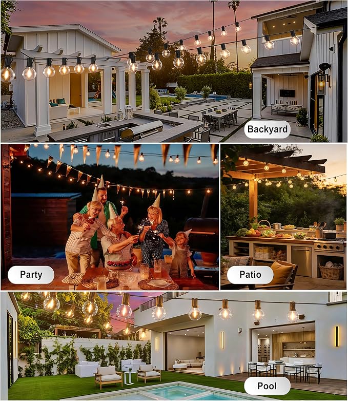 DAMAING Outdoor 100FT Globe String Lights - Image 6