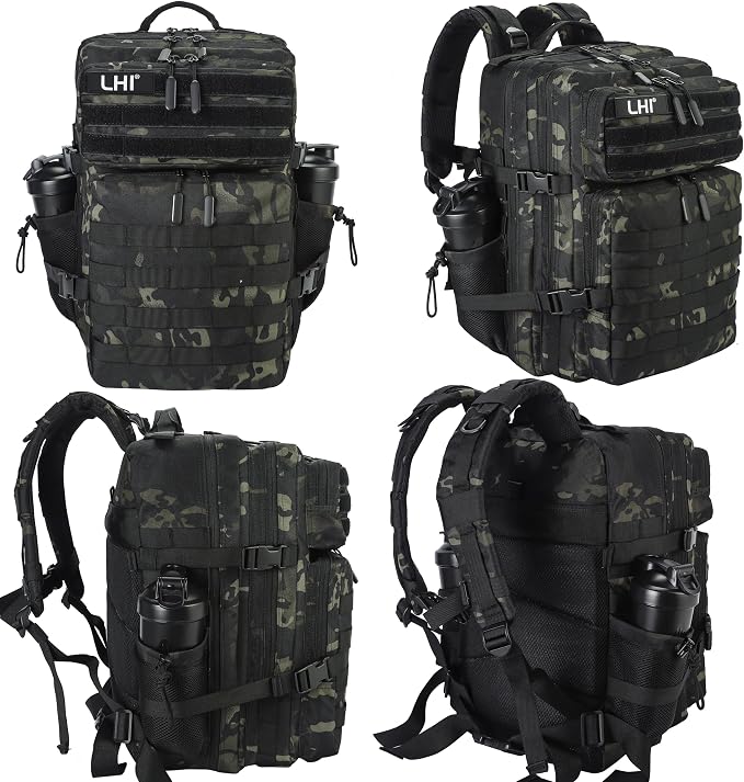 LHI Military Tactical Backpack for Men and Women 45L Army 3 Days Assault Pack - Image 2