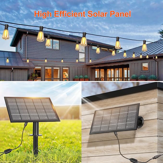 BLIATLUS 120FT Solar String Lights Outdoor Waterproof - Image 3