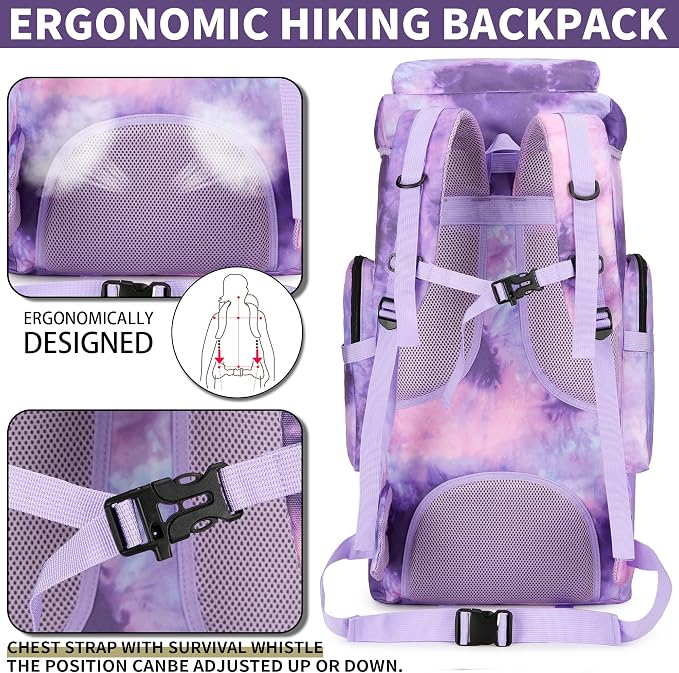 Hiking Backpack for Men 70L/100L Camping Backpack Military Rucksack Molle 3 - Image 4