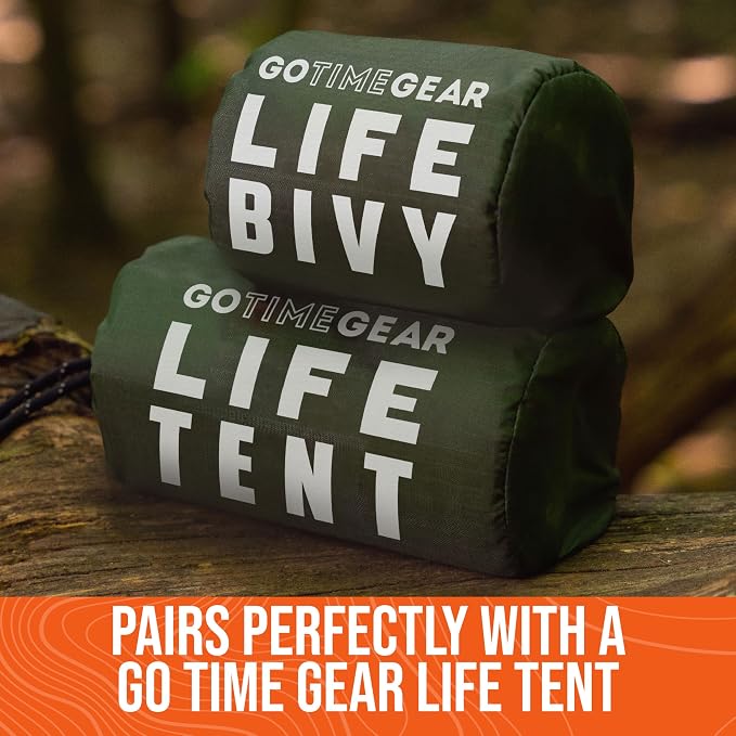 Go Time Gear Life Bivy Emergency Survival Sleeping Bag Thermal Bivy - Image 9