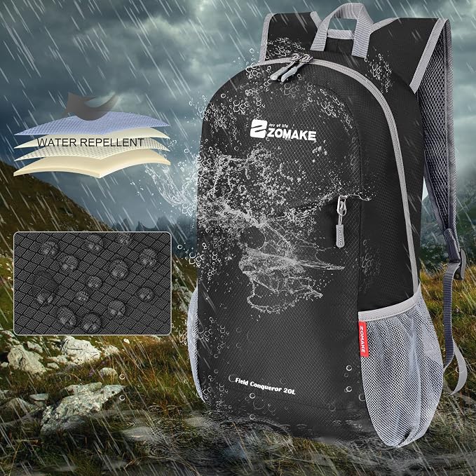 ZOMAKE Lightweight Packable Backpack, Foldable Backpacks Small Daypack - Image 5