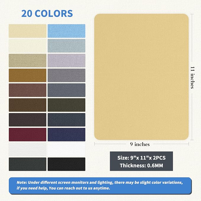 KING MOUNTAIN Canvas Repair Patch 9 x11 Inch 2 Pcs Self-Adhesive Waterproof - Image 2