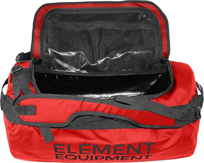 Element Equipment Trailhead Duffel Bag Shoulder Straps Waterproof Red Large - Image 7