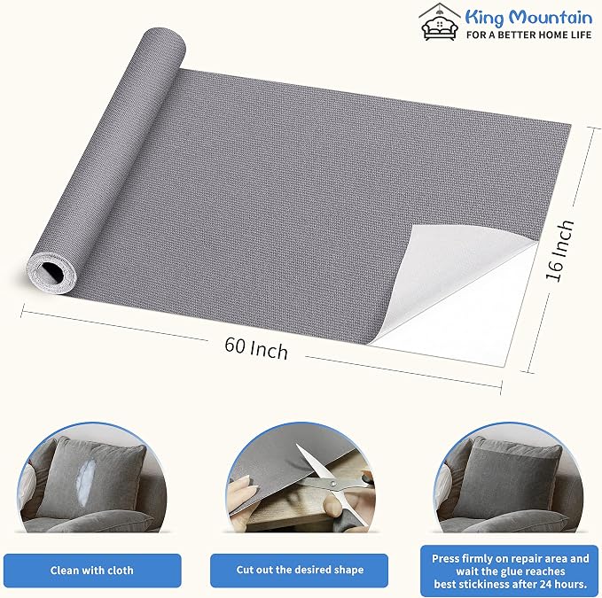 KING MOUNTAIN Canvas Repair Patch 16×60 Inch Self-Adhesive Waterproof Fabric - Image 4