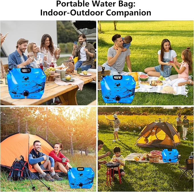 Collapsible 8L Water Storage Bag, BPA-Free Portable Folding Water Jug - Image 9