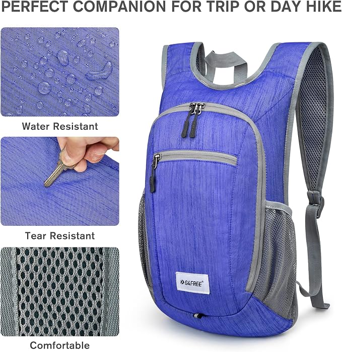 G4Free 10L/15L Hiking Backpack Lightweight Packable Hiking Daypack Small Travel - Image 5