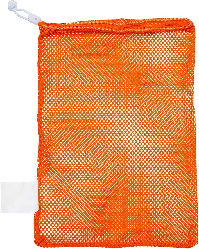 Champion Sports Mesh Equipment Bag – Heavy-Duty Nylon Drawstring Bag by ChampionSports