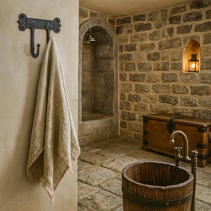 Mystic Colonial Rustic Cast Iron Wall Hanger – Heavy Duty Retro Utility Hooks - Image 5