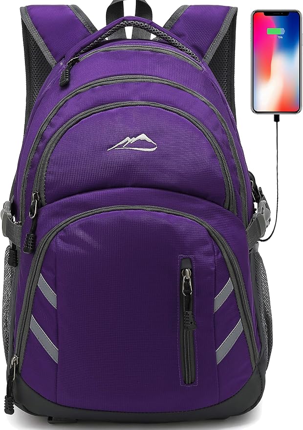 ProEtrade Backpack Bookbag for College Laptop Travel, Fit Laptop Up to 15.6 inch by PROETRADE