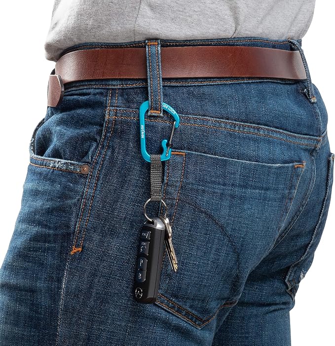 Nite Ize SlideLock Key Ring, Aluminum Locking Carabiner Key Chain - Image 6