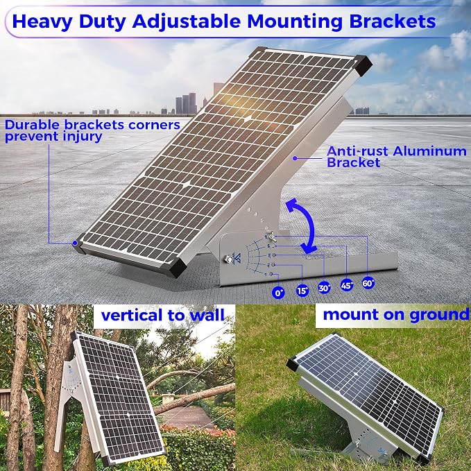 Voltset 30W Solar Panel Kit, 12v Solar Battery Trickle Charger Maintainer + 10A - Image 3