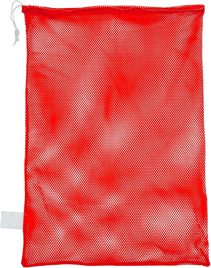 Champion Sports Mesh Equipment Bag – Heavy-Duty Nylon Drawstring Bag by ChampionSports