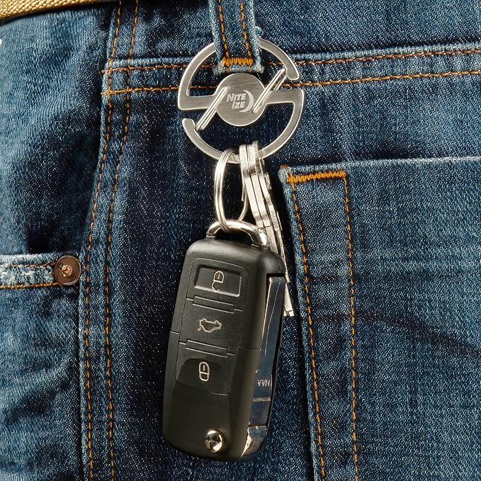 Nite Ize Medallion Key Carabiner, Stainless Steel Key Ring Carabiner - Image 5