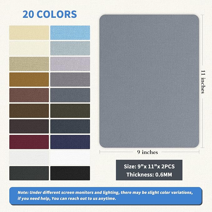 KING MOUNTAIN Canvas Repair Patch 9 x11 Inch 2 Pcs Self-Adhesive Waterproof - Image 2
