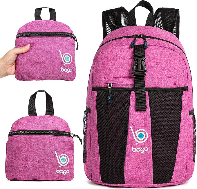 Bago Lightweight Backpack for Hiking for Women and Men - 25L Travel Day Pack - - Image 2