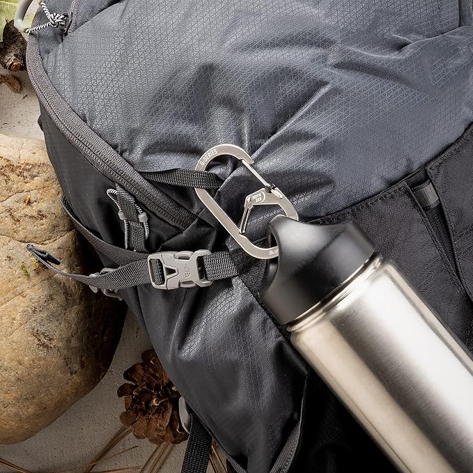 Nite IZE G-Series SlideLock #4 Dual Chamber Carabiner, Dual Security Carabiner - Image 4