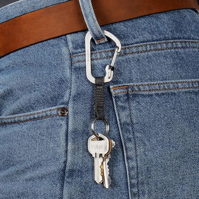 Nite Ize SlideLock Key Ring, Aluminum Locking Carabiner Key Chain - Image 4