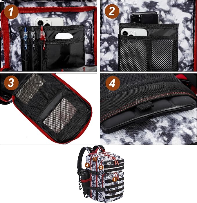 LHI Military Tactical Backpack for Men and Women 45L Army 3 Days Assault Pack - Image 6