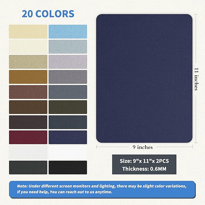 KING MOUNTAIN Canvas Repair Patch 9 x11 Inch 2 Pcs Self-Adhesive Waterproof - Image 2