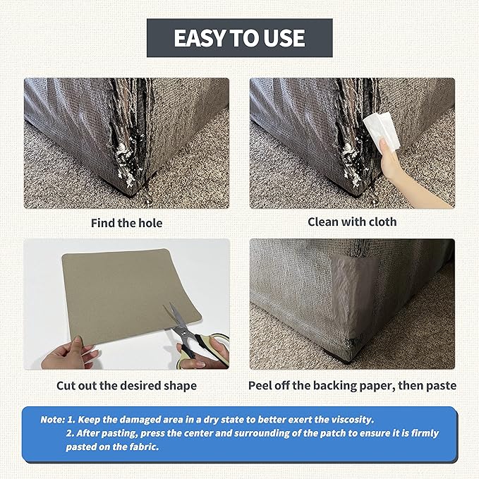 KING MOUNTAIN Canvas Repair Patch 9 x11 Inch 2 Pcs Self-Adhesive Waterproof - Image 6