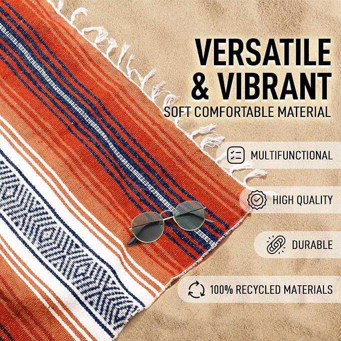 Authentic Large Handwoven Mexican Blanket - Image 2