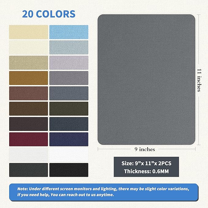 KING MOUNTAIN Canvas Repair Patch 9 x11 Inch 4 Pcs Self-Adhesive Waterproof - Image 2