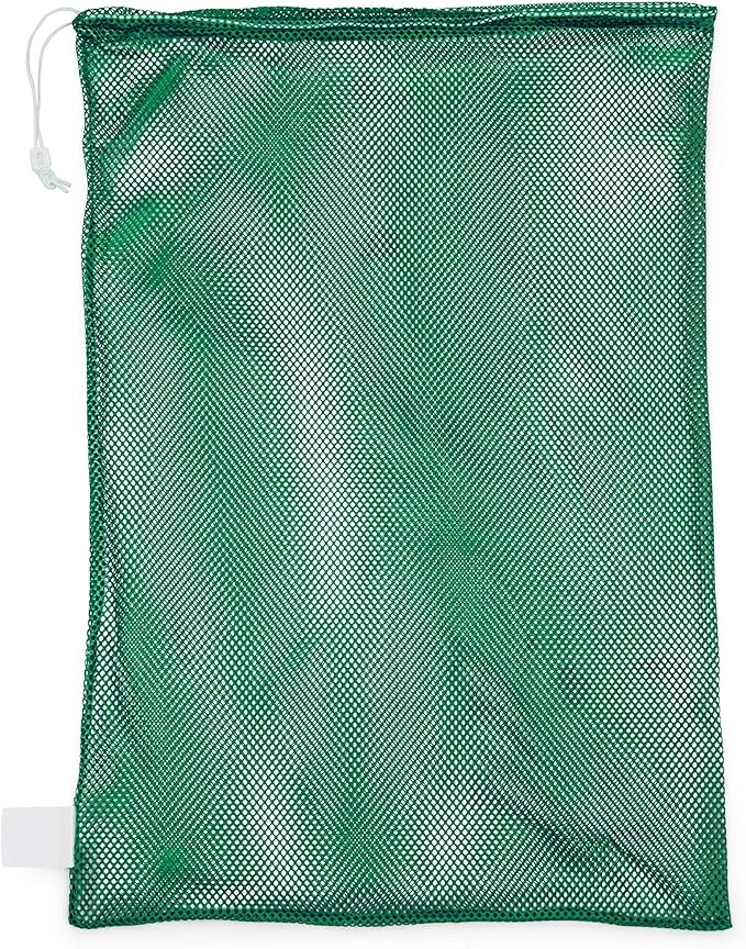 Champion Sports Mesh Equipment Bag – Heavy-Duty Nylon Drawstring Bag by ChampionSports